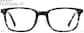 Front view of Square Glasses P106231 in Gray thumbnail