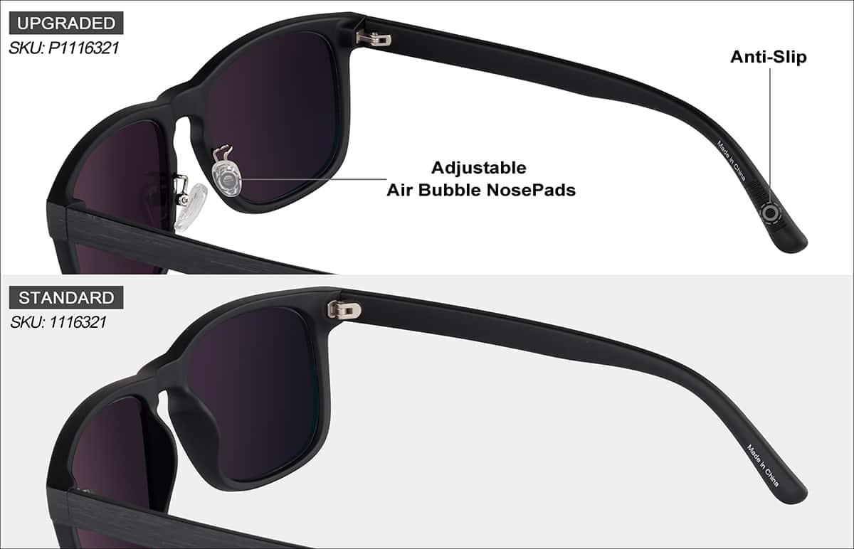 Live Black Friday Deals | Black Premium Square Sunglasses