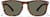 Front view of Premium Square Sunglasses P1116325 in Tortoiseshell thumbnail