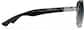 Side view of Premium Aviator Sunglasses P1125121 in Black thumbnail
