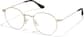 Angle view of Sepulveda Round Glasses P1125214 in Gold thumbnail