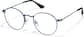 Angle view of Sepulveda Round Glasses P1125216 in Blue thumbnail