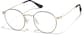 Angle view of Sepulveda Round Glasses P1125221 in Black thumbnail