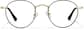 Front view of Sepulveda Round Glasses P1125221 in Black thumbnail