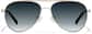 Front view of Premium Aviator Sunglasses P1126214 in Gold thumbnail