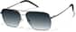 Angle view of Premium Aviator Sunglasses P1127812 in Gunmetal Gray thumbnail