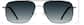 Front view of Premium Aviator Sunglasses P1127812 in Gunmetal Gray thumbnail