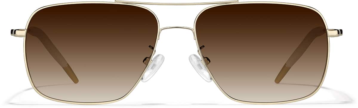 Gold Premium Aviator Sunglasses #P1127814 | Zenni Optical
