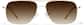 Front view of Premium Aviator Sunglasses P1127814 in Gold thumbnail