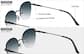 Image of Gafas de sol estilo ojo de gato de primera calidad thumbnail