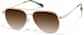 Angle view of Aviator Premium Sunglasses P1128914 in Gold thumbnail