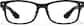 Front view of Lunettes rectangulaires en plastique  P1212021 in Noir thumbnail