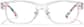 Front view of Kids' Rectangle Glasses P124823 in Clear thumbnail