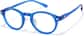 Angle view of Round Glasses P125516 in Blue thumbnail