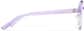 Side view of Plastic Round Glasses  P126917 in Purple  thumbnail