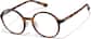 Angle view of Plastic Round Glasses  P126925 in Tortoiseshell thumbnail