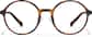 Front view of Plastic Round Glasses  P126925 in Tortoiseshell thumbnail