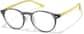 Angle view of Lunettes rondes P127412 in Fumée thumbnail
