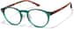 Angle view of Lunettes rondes P127424 in Émeraude thumbnail