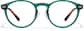 Front view of Lunettes rondes P127424 in Émeraude thumbnail