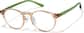 Angle view of Lunettes rondes P127433 in Citrine thumbnail