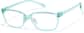 Angle view of Rectangle Glasses P128016 in Blue thumbnail