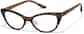 Angle view of Lunettes œil-de-chat P129025 in Écaille de tortue thumbnail