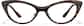 Front view of Lunettes œil-de-chat P129025 in Écaille de tortue thumbnail