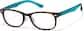 Angle view of Rectangle Glasses P129525 in Tortoiseshell  thumbnail