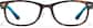 Front view of Rectangle Glasses P129525 in Tortoiseshell  thumbnail