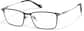 Angle view of Rectangle Glasses P1303412 in Gray thumbnail