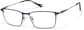 Angle view of Rectangle Glasses P1303416 in Navy thumbnail