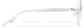 Side view of Customizable Rimless Glasses P138611 in Silver thumbnail