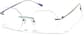 Angle view of Customizable Rimless Glasses P138629 in Multicolor thumbnail
