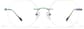 Front view of Customizable Rimless Glasses P138629 in Multicolor thumbnail
