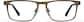 Front view of Rectangle Glasses P139015 in Brown thumbnail
