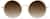 Front view of Premium Round Sunglasses P157414 in Gold thumbnail