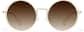 Front view of Premium Round Sunglasses P157414 in Gold thumbnail