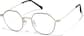 Angle view of Lentes geométricos P157721 in Negro thumbnail