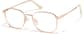 Angle view of Square Glasses P159519 in Rose Gold thumbnail