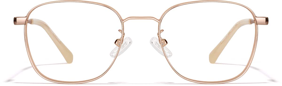 Rose Gold Square Glasses #P159519 | Zenni Optical