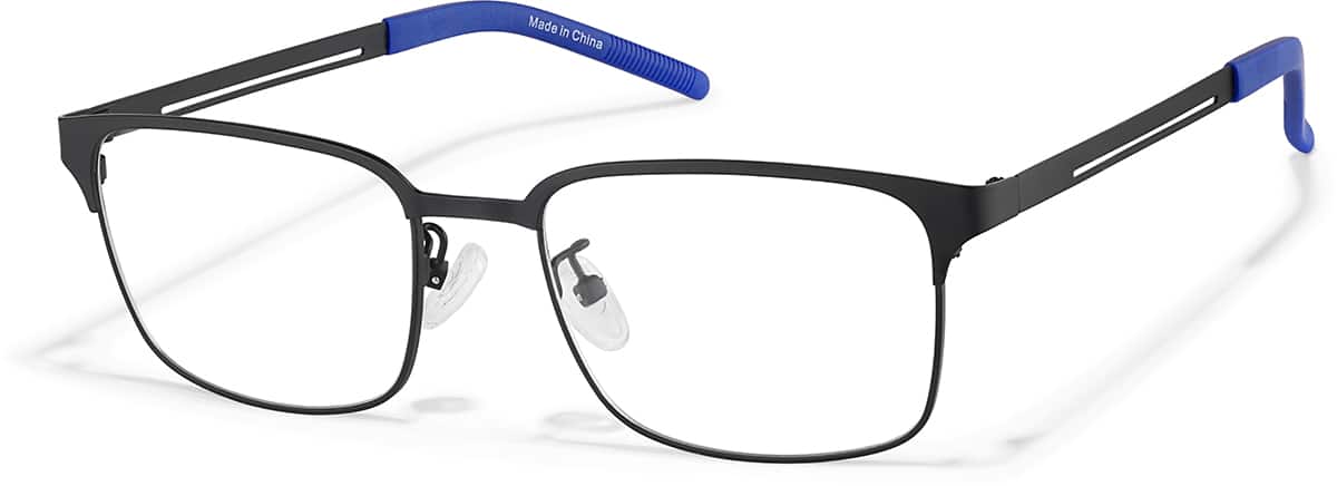 Graphite Browline Glasses #P169912 | Zenni Optical