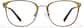 Front view of Square Glasses P170915 in Brown thumbnail