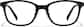 Front view of Square Glasses P188321 in Black thumbnail