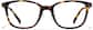 Front view of Square Glasses P188325 in Tortoiseshell thumbnail