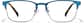 Front view of Browline Glasses P1910716 in Blue and Tortoiseshell thumbnail