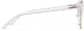 Side view of Round Browline Glasses P1911823 in Clear and Gold thumbnail