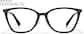 Front view of Lightweight Cat-eye Glasses  P1914421 in Black  thumbnail