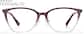 Front view of Lightweight Cat-eye Glasses  P1914427 in Purple Ombre thumbnail