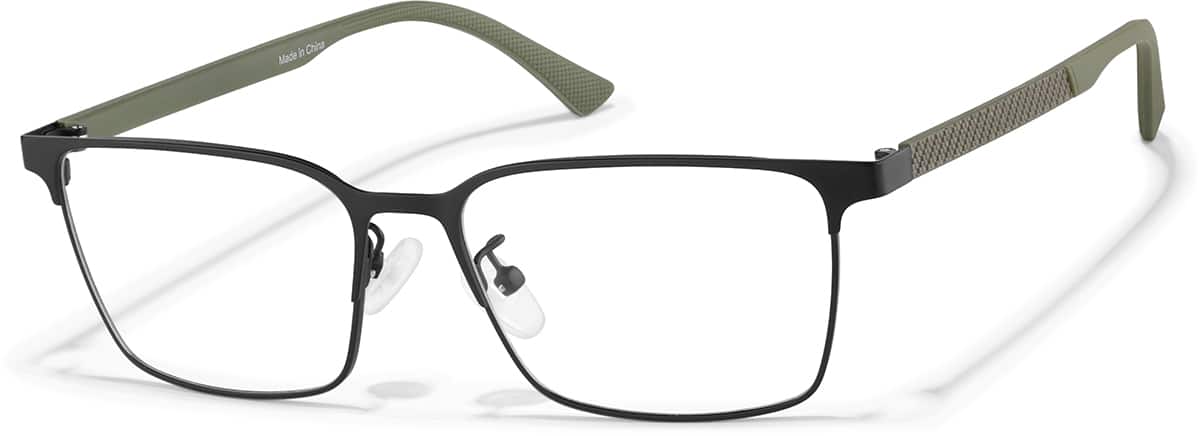 Black Confetti Square Glasses #P1916321 | Zenni Optical
